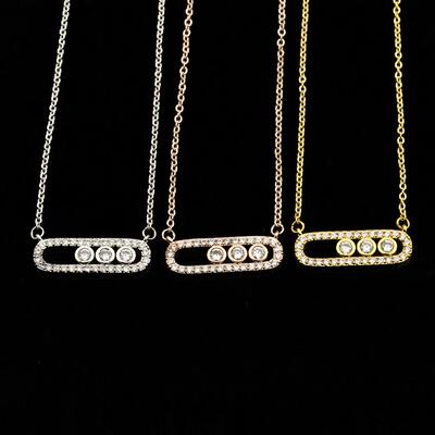 Arab Style Crystal Bead Pendant Necklace For Women Dainty We