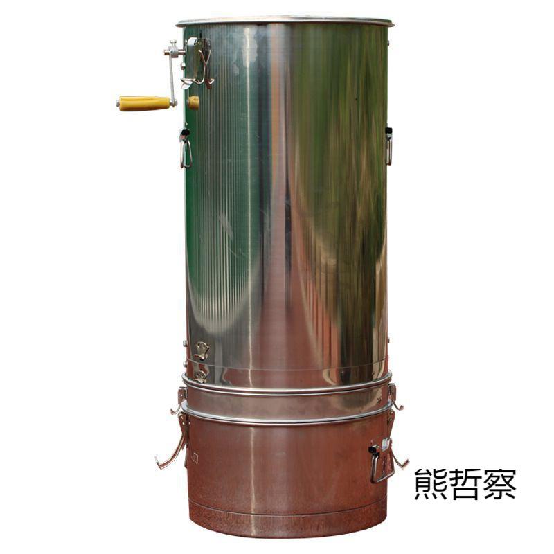 新款摇蜜机过滤一体 蜜蜂摇糖机小型家用加厚304全不锈钢分体摇蜂