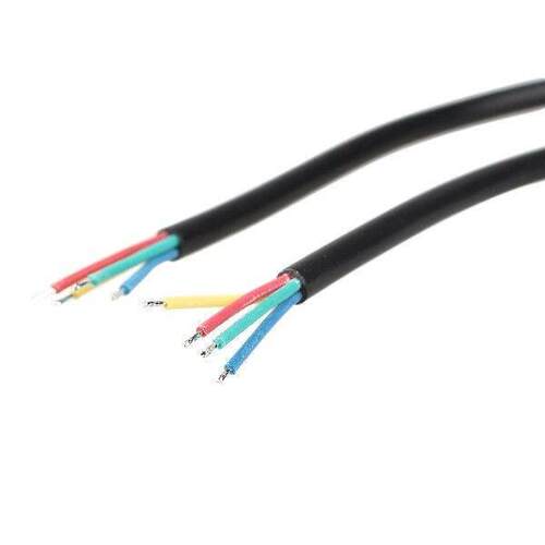 LED Strips 4 Pin Waterproof Power Connector Cable Black