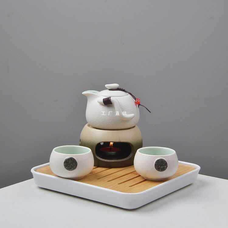 罐罐茶煮茶器茶具套装一壶两杯家用功夫小茶壶陶瓷炭火围温茶