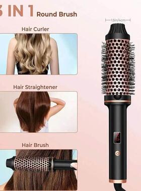 Thermal Brush 1.5 Inch Heated Curling Brush Ceramic Curlin