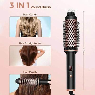 Thermal Brush 1.5 Inch Heated Curling Brush Ceramic Curlin