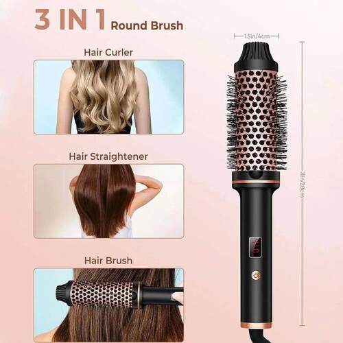 Thermal Brush 1.5 Inch Heated Curling Brush Ceramic Curlin