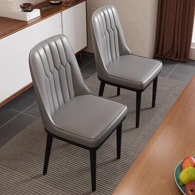 适用北欧餐椅家用铁艺椅子轻奢高级感饭厅吃饭椅子休闲 椅麻将靠