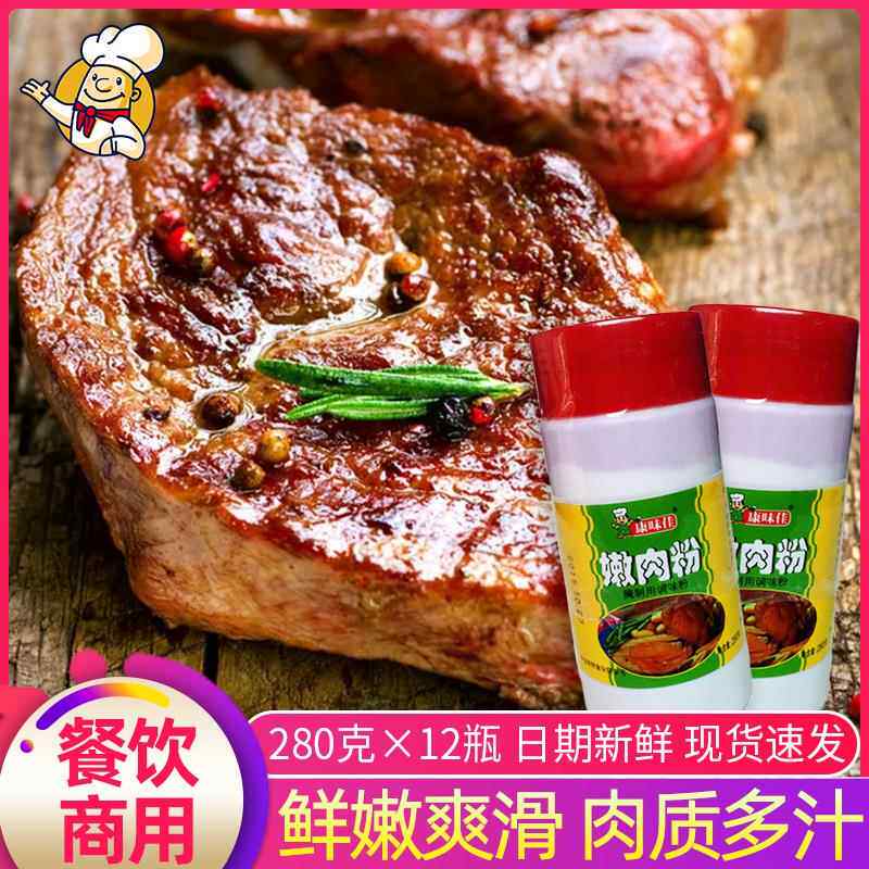 康味佳嫩肉粉 280g*12瓶腌制烧烤松肉生粉调料 商用家用餐饮用