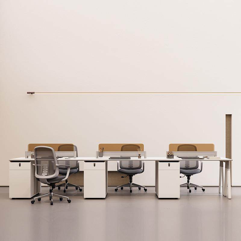 办公桌2人位组合简约2二人位职员桌办公室双人办公桌面并排员工位