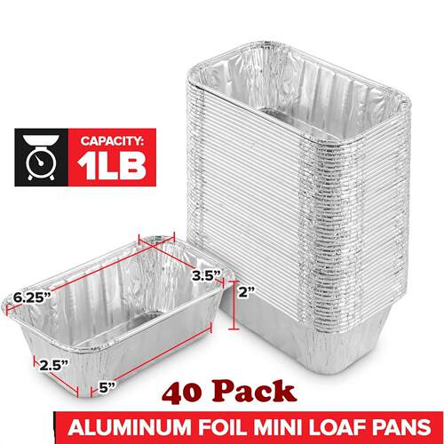 Aluminum Foil Mini Loaf Pans Disposable Small Loaf Pan