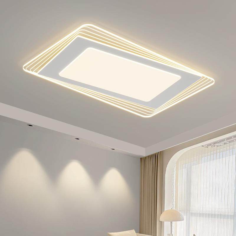 北欧现代方形大客厅卧室餐厅吸顶灯时尚设计感室内灯具套餐led