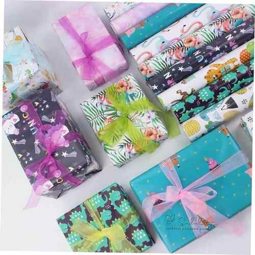 Cartoon gift wrapping paper christmas gift wrapping paper
