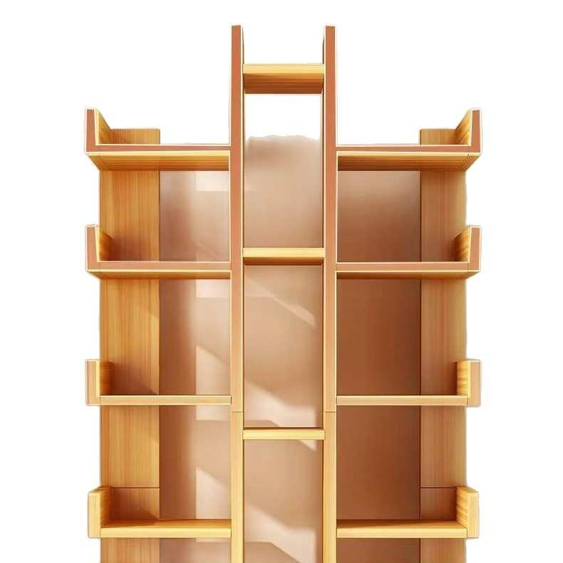 简易书架置物架落地家用靠墙小型书柜客厅收纳架储物架办公室柜子