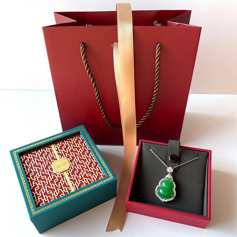 高档精致国潮古风法金盒古翡翠盒玉器盒彩传宝盒蜜蜡盒承文玩盒手