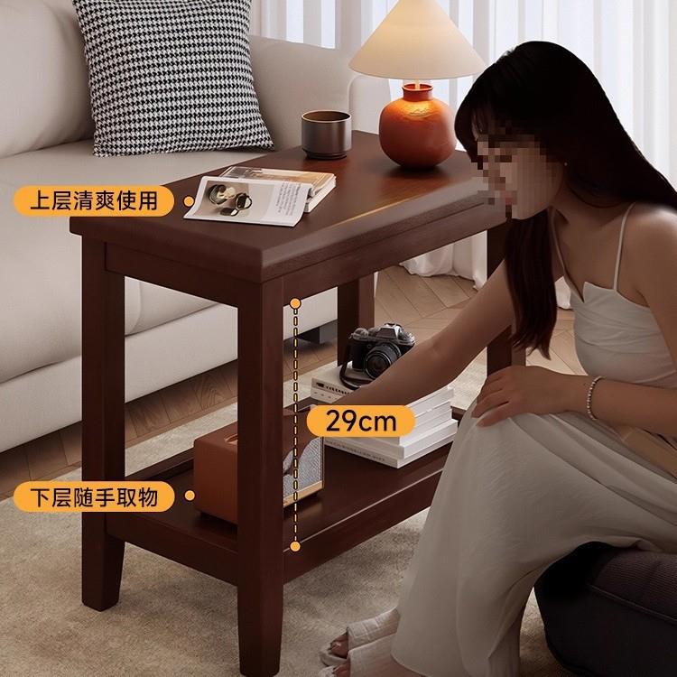 沙发边几实床木小边柜用茶几头置物架桌沙发边几子小户型茶桌角几