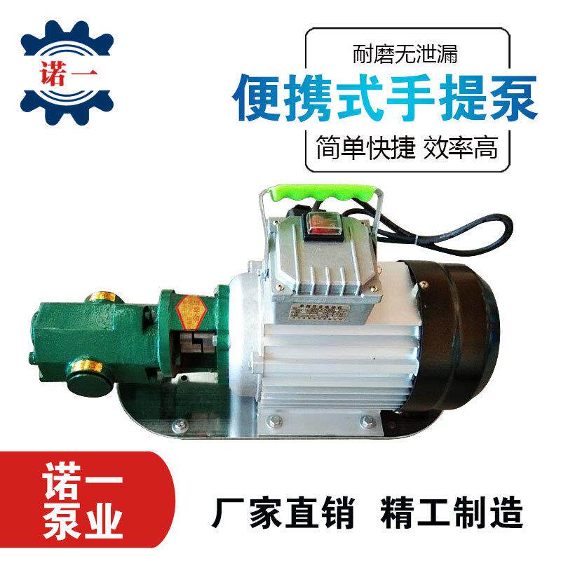 便携式电动液体齿轮泵自吸式WCB小型微型手提泵卧式化工齿轮油泵