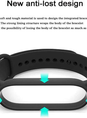 Strap For Xiaomi Mi Band 8 7 6 5 4 3 Silicone Smartwatch Wri