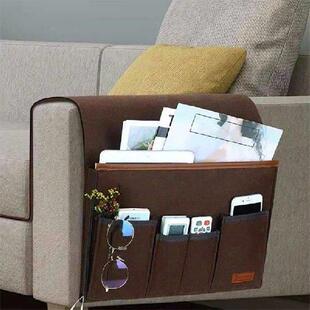 Bag Remote Felt Storage Desk Sofa Bed Bedside Pouch