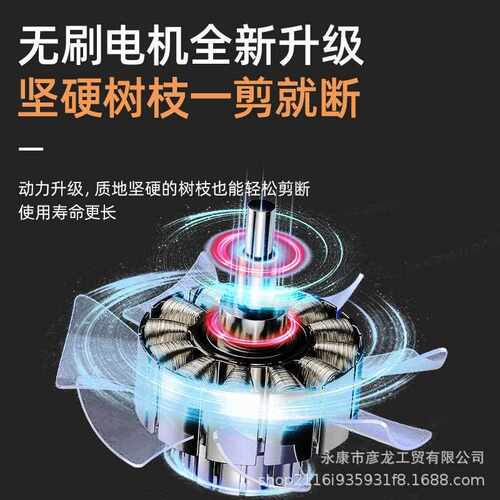 3.0彦龙锂电电动修枝剪便携手持式园林园艺剪充电无线果树树枝剪