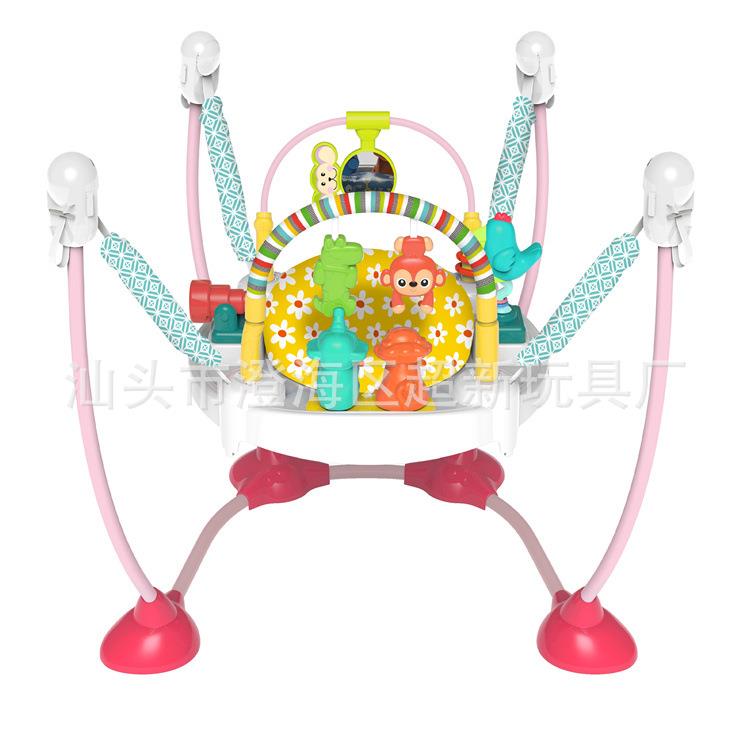 婴儿跳跳椅多功能三档调节音乐秋千U型健身架婴儿健身弹跳椅