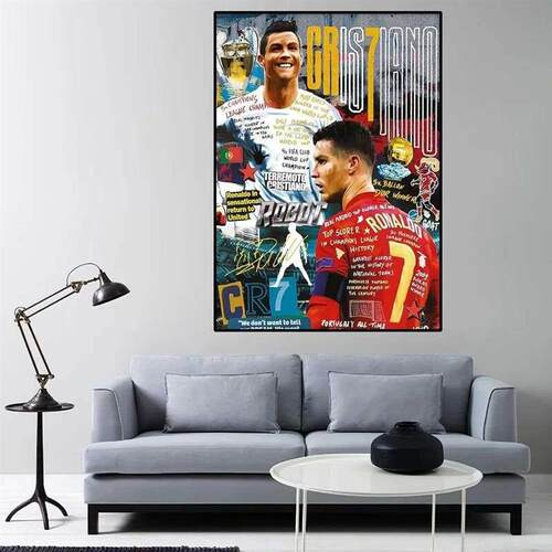 C-Cristiano R-Ronaldo CR7 Poster Home Room Decor Livingroom