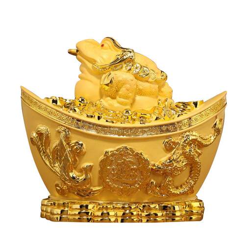 金蟾元宝存钱罐储蓄罐客厅家居装饰品摆设工艺品乔迁开业送礼品