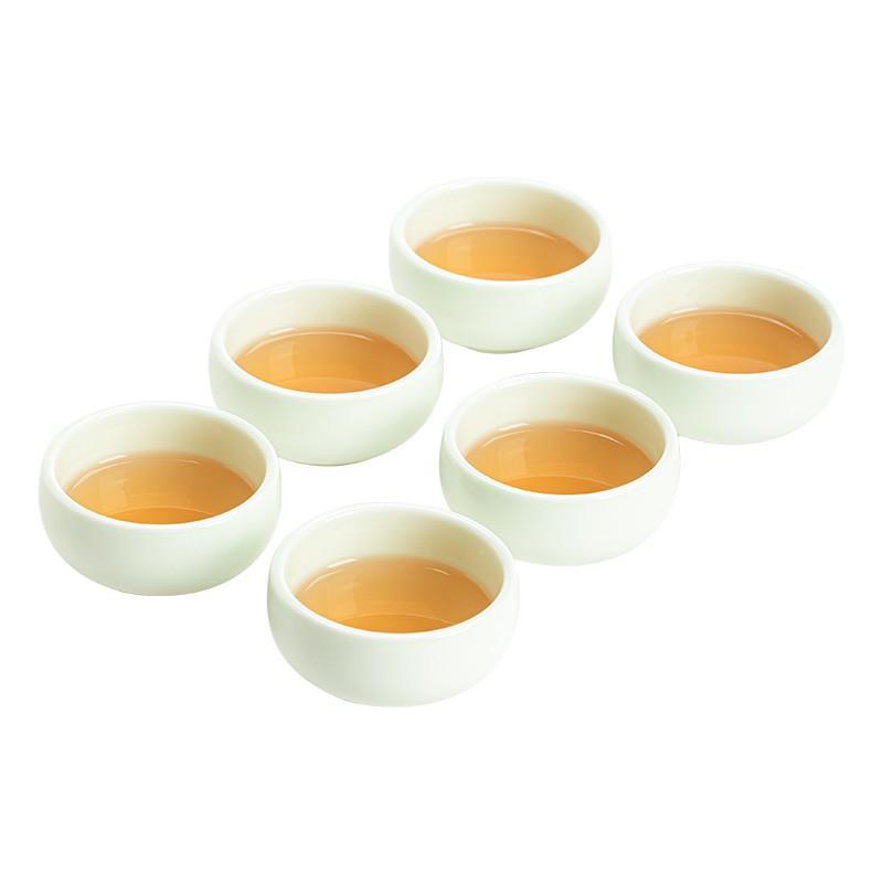 羊脂玉个人杯功夫茶杯套装中国白瓷主人杯品茗杯家用包邮