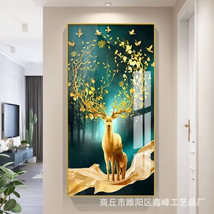 画过道 k0030入户厅玄关饰画北欧现代客简约走廊尽头轻背景墙壁装
