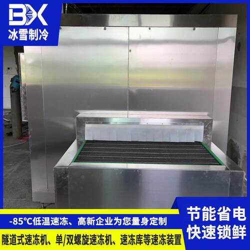 隧道式速冻设备食品车间速冻流水线水饺包子豆沙包面食速冻机