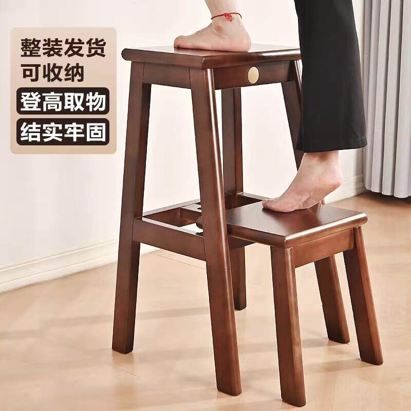 木梯凳家用可折叠凳子步梯凳多功能厨房客厅两用登高阶梯凳高凳