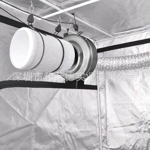 外贸4寸6寸8寸活性炭空气过滤器外转子圆形管道风机套装