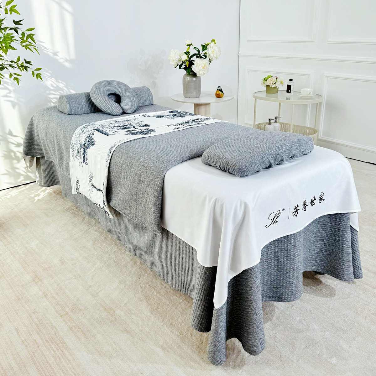 纯色片式件套四季针织四美容院通用网轻头床罩奢红按摩疗一棉高档,床上用品,床品套件/四件套/多件套,淘宝优惠券,粉丝福利购,淘宝优惠卷