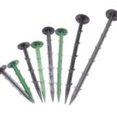 黑色塑料地钉防草布多规格颜色田地地布钉果园园艺除草布倒刺钉