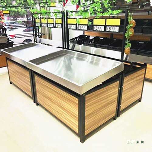 水果蔬菜超市货架生鲜水果架不锈钢蔬果展示架多层商用果蔬店架子