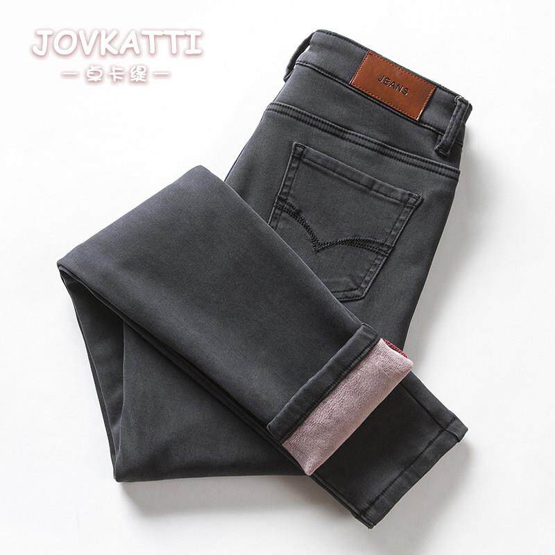 JOVKATTI高腰弹力小脚牛仔裤女2025春秋新款时尚显瘦小个子铅笔裤