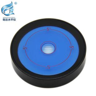 耐高温85度金属万向水平仪6012高精度水平泡5度圆形水准泡珠