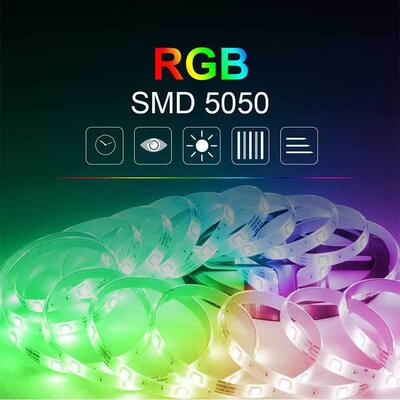 LED带灯套44键RGB5套装RGB5050防水七彩12V遥控44键控制器灯条装