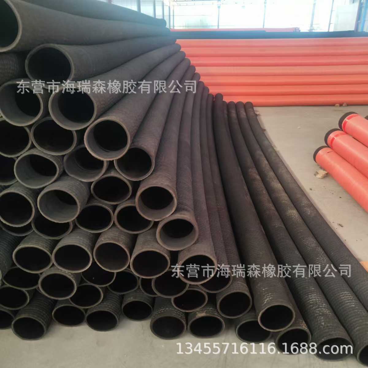 9寸吸排泥砂耐磨钢丝橡胶管 丁苯橡胶制作优质耐磨钢丝管DN 219mm