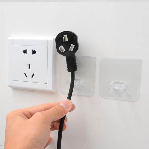 Creative Invisible Transparent Power Plug Hook Socket Organi