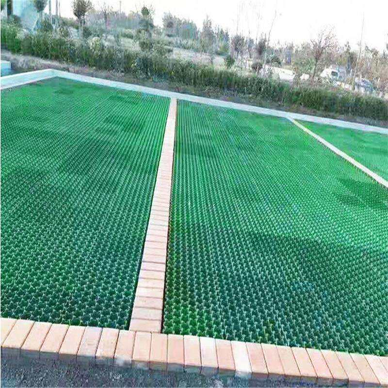 会展中心住宅区道路旁边绿化植草格塑料HDPE草坪格停车场园林绿化