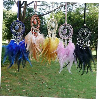 Natural Crystal Dream catchers 7 Chakra Gemstone Dream Catch