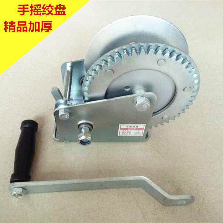 钢丝绳自锁拉紧器手摇绞盘手动家用卷扬手摇小型提升机牵引吊机