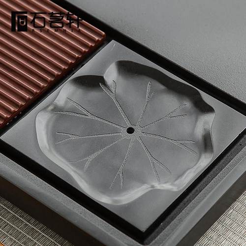 乌金石电木茶盘家用功夫茶具排水石头茶台茶托盘茶海套装