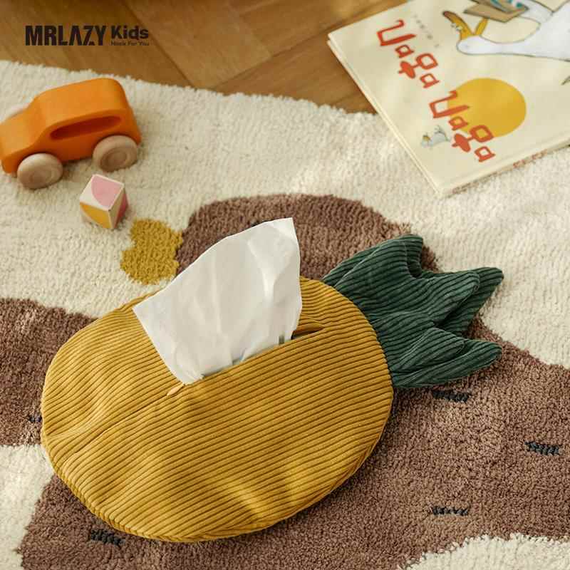 MRLAZYkids儿童房布艺装饰收纳袋简约小纸巾袋现代客厅家用抽纸盒