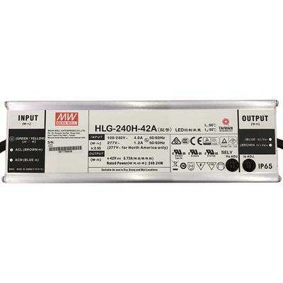 明纬电源 HLG-240H-54A 240WLED高架照明电源