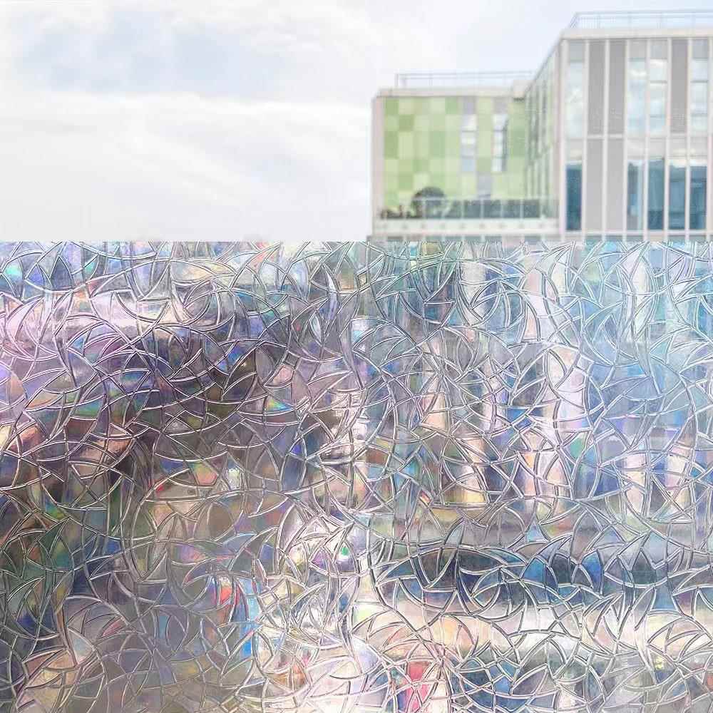 免胶静电膜磨砂玻璃贴鳞片窗花装饰窗户PVC磨砂贴纸