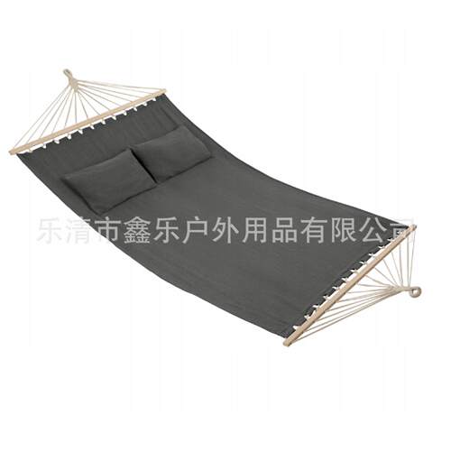 Hammock/Hamaka/Hamock户外双人吊床阳台室外秋千配木棍双枕