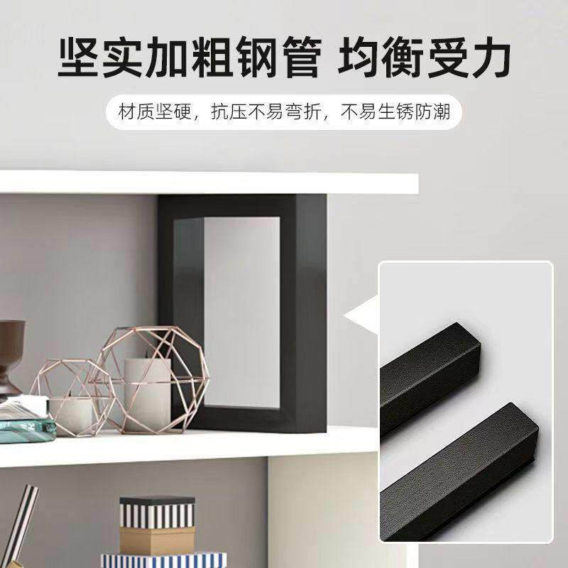 书架置物架落地铁艺客厅隔断收纳展示架子现代简约儿童多层储物柜