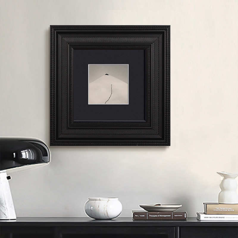 山本昌南黑白摄影简约现代挂画设计师极简风景禅意家居书房装饰画