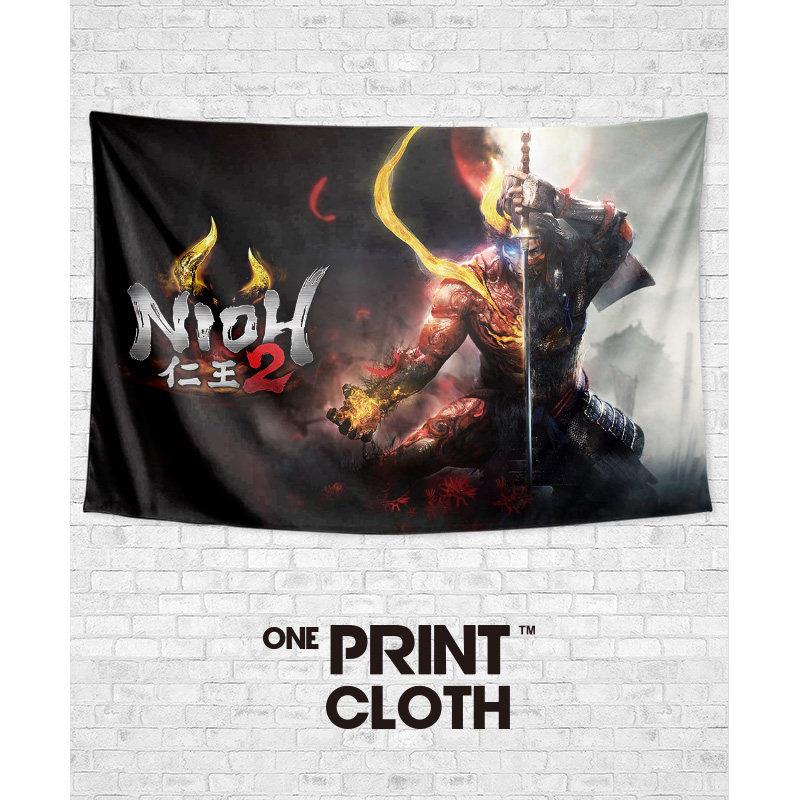 NIOH仁王创意游戏周边定制男友礼物墙布装饰背景布海报挂毯画挂布