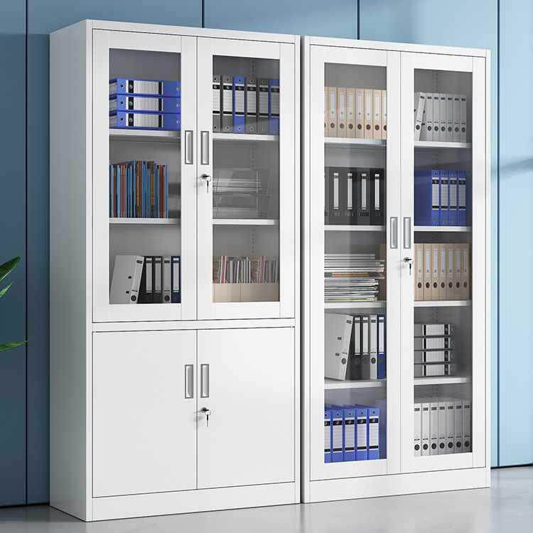 文件柜办公室铁皮柜档案柜钢制资料柜矮柜财务凭证柜带锁五节柜子