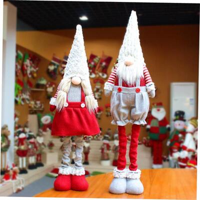 Christmas decoration retractable faceless doll figment 耶诞