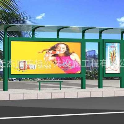 材质制作站台防雨  镀锌板专业候车亭 抗腐蚀耐用城市公交